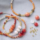 Armbänder aus Glasperlen, Rocaille Seed Beads und Gummiband