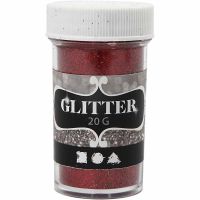 Glitter, Rot, 20 g/ 1 Dose