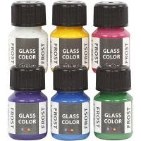 Glass Color Frost, Sortierte Farben, 6x30 ml/ 1 Pck