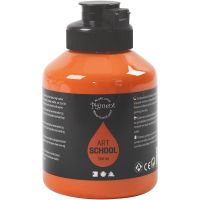 Pigment Art School-Farbe, Halbtransparent, Orange, 500 ml/ 1 Fl.