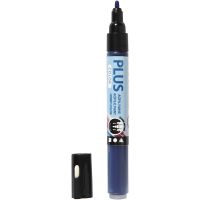 Plus Color Marker, L 14,5 cm, Strichstärke 1-2 mm, Marineblau, 1 Stk, 5,5 ml