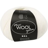 Wolle, L 125 m, Naturweiß, 100 g/ 1 Knäuel