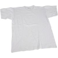 T-Shirts, B 55 cm, Größe large , Rundhalsausschnitt, Weiß, 1 Stk