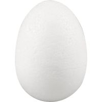 Styropor-Eier, H: 7 cm, Weiß, 50 Stk/ 1 Pck