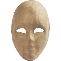 Maske, H 23 cm, B 16 cm, 1 Stk
