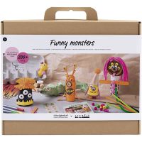 Maxi Kreativ Mix Lustige Monster, Sortierte Farben, 1 Pck