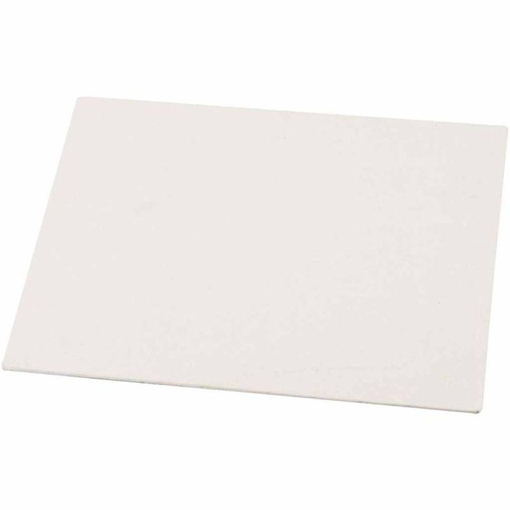 Leinwandplatte, A5, Größe 15x21 cm, Dicke 3 mm, 280 g, Weiß, 10 Stk/ 1 Pck