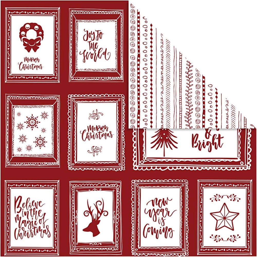 Design-Papier, 30,5x30,5 , 180 g, 50 Bl./ 1 Pck