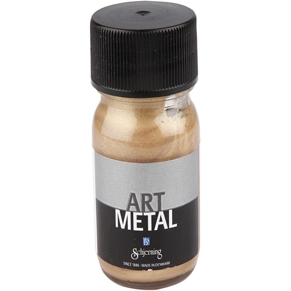Art Metal Farbe, Dunkelgold, 30 ml/ 1 Fl.