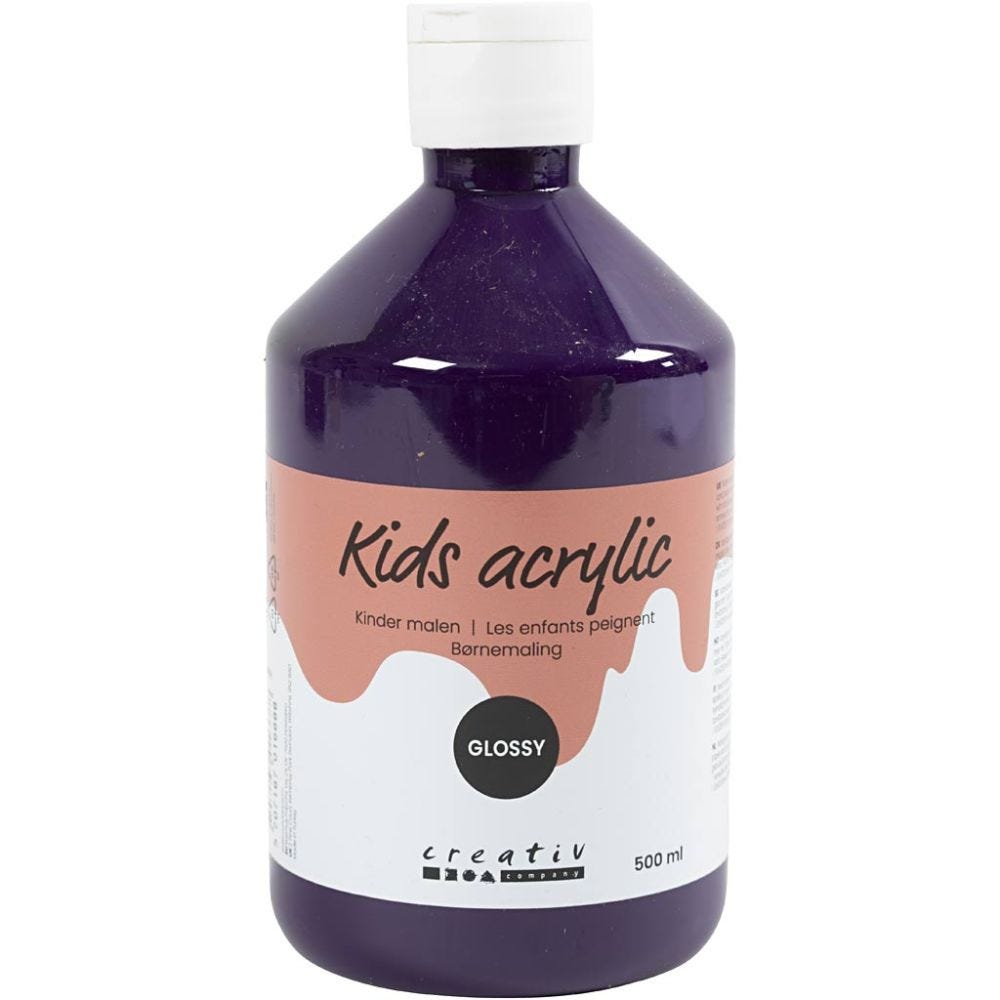 A-Color Acrylfarbe , Glänzend, Violett, 500 ml/ 1 Fl.