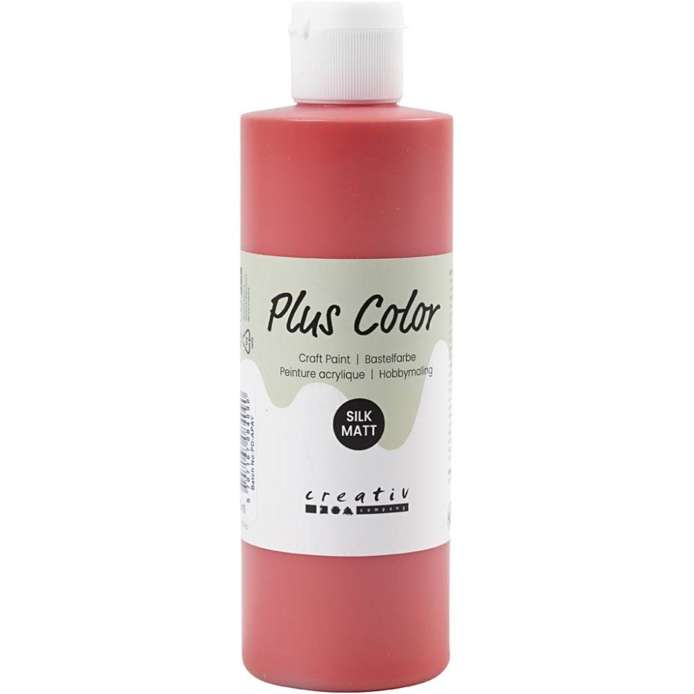 Plus Color Bastelfarbe, Purpurrot, 250 ml/ 1 Fl.