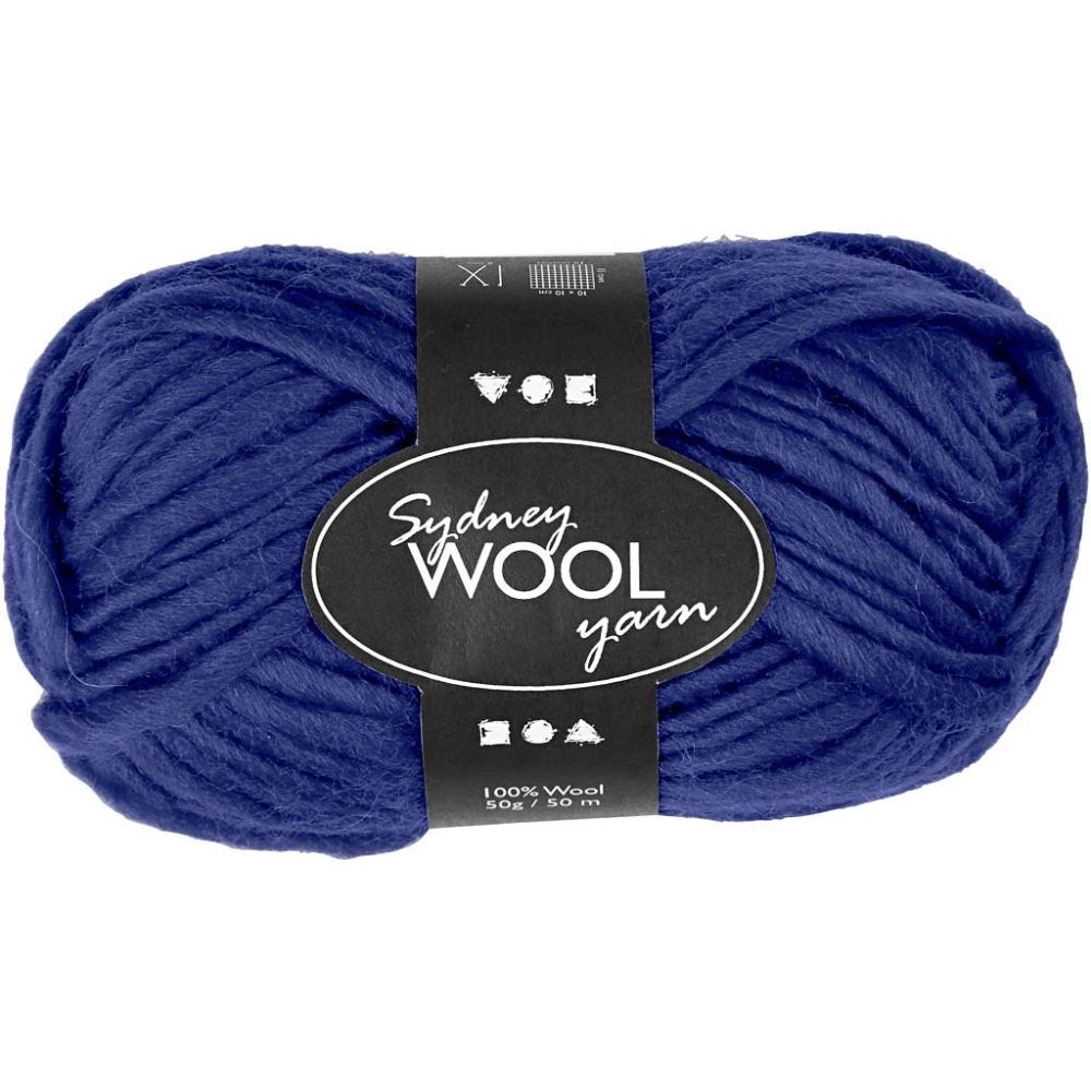 Sydney Wolle, L 50 m, Blau, 50 g/ 1 Knäuel