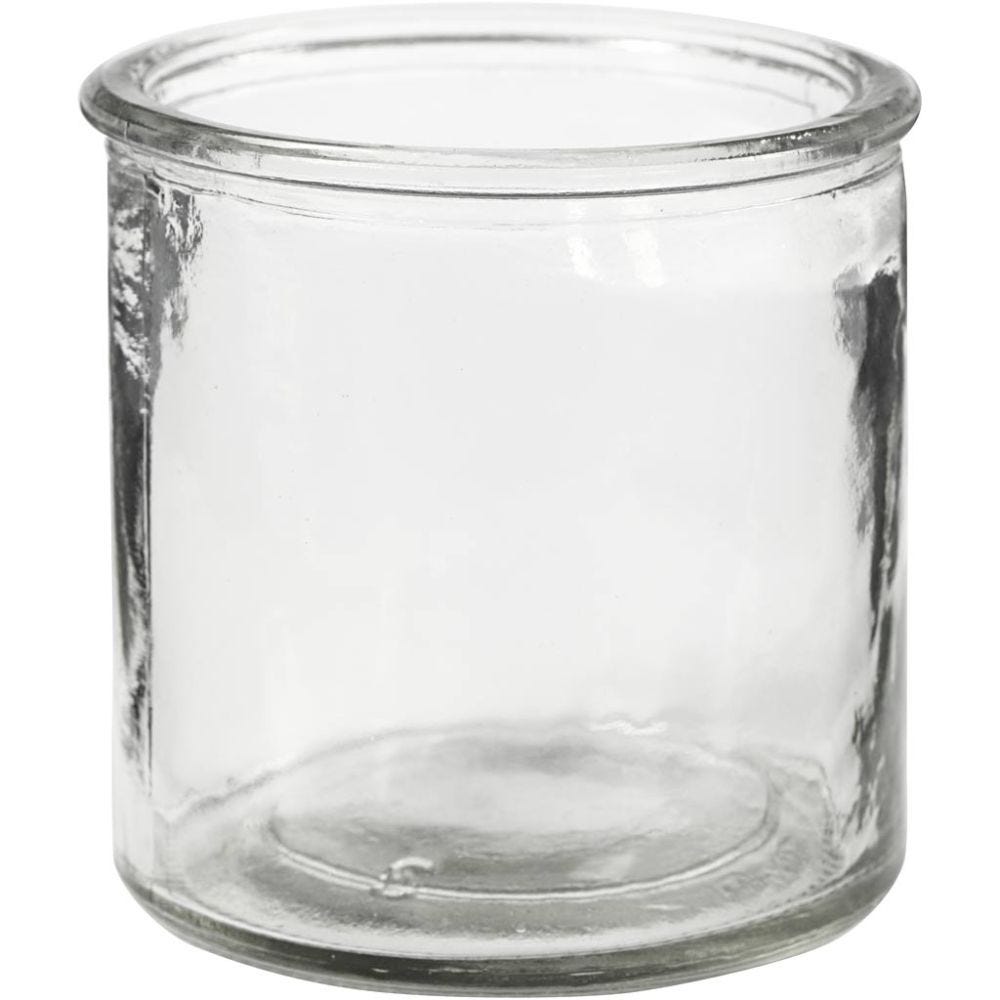 Kerzenglas, H: 7,8 cm, 6 Stk/ 1 Box