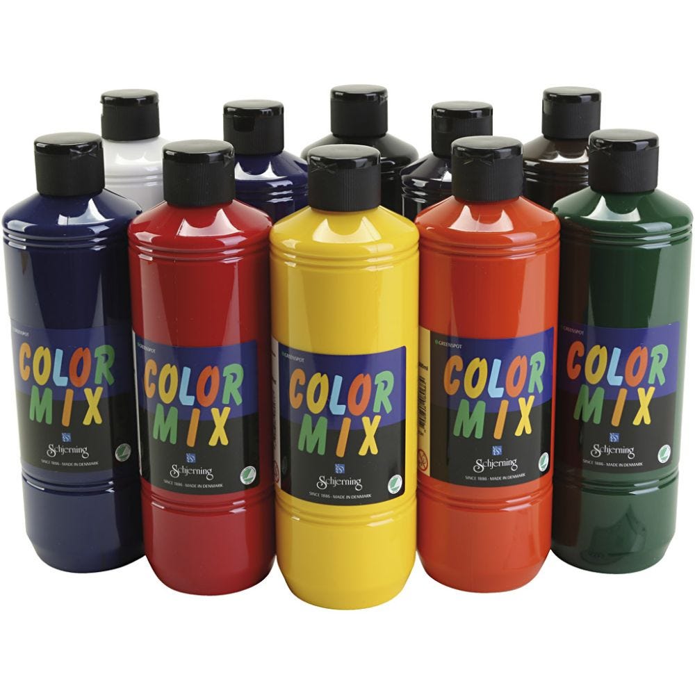 Greenspot Colormix, Sortierte Farben, 10x500 ml/ 1 Pck