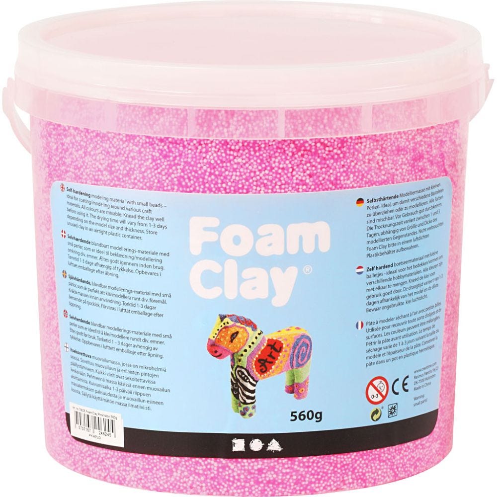 Foam Clay® , Neonpink, 560 g/ 1 Eimer