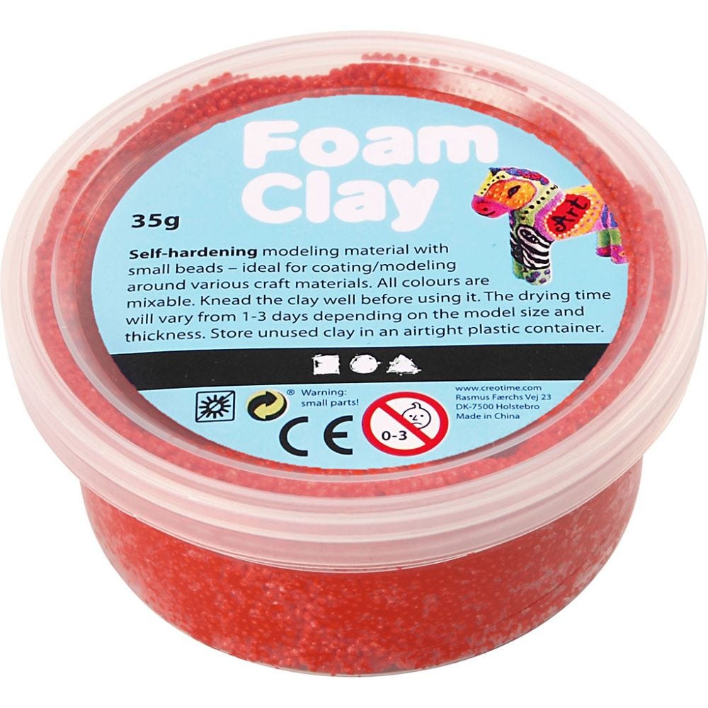 Foam Clay® , Rot, 35 g/ 1 Dose