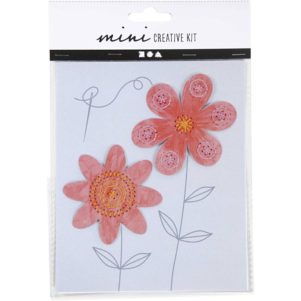 Mini Bastelset, Blumen, 1 Pck
