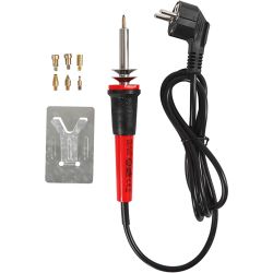 Brennmalstift, Gr&ouml;&szlig;e 19x3 cm, Stecker EU, Schwarz, Rot, 1 Stk