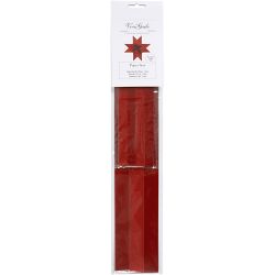 Papierstreifen f&uuml;r Fr&ouml;belsterne, L 44+78 cm, D 6,5+11,5 cm, B 15+25 mm, Glitter,Lack, Rot, 40 Streifen/ 1 Pck