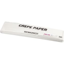 Krepppapier, Blatt 50x250 cm, 22 g, Wei&szlig;, 10 Lage/ 1 Pck