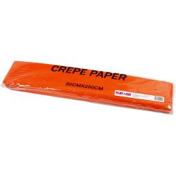 Krepppapier, Blatt 50x250 cm, 22 g, Orange, 10 Lage/ 1 Pck
