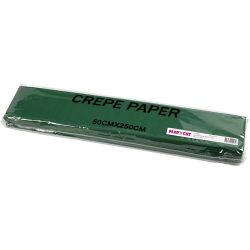 Krepppapier, Blatt 50x250 cm, 22 g, Gr&uuml;n, 10 Lage/ 1 Pck