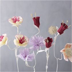 Krepppapier, Blatt 25x60 cm, Kreppanteil: 180%, 105 g, sanfte, dezente Farben, 8 Bl./ 1 Pck
