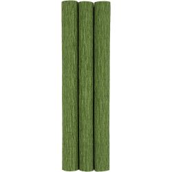 Krepppapier, Blatt 25x60 cm, Kreppanteil: 180%, 105 g, Lindgr&uuml;n, 3 Bl./ 1 Pck
