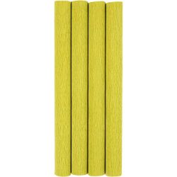 Krepppapier, Blatt 25x60 cm, Kreppanteil: 180%, 105 g, Hellgr&uuml;n, 4 Bl./ 1 Pck