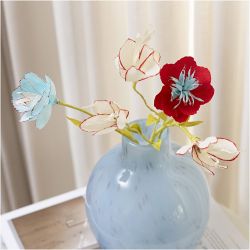 Krepppapier, Blatt 25x60 cm, Kreppanteil: 180%, 105 g, Rot, 4 Bl./ 1 Pck