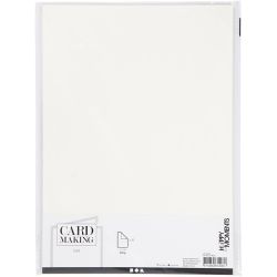 Strukturierter Karton, A4, Blatt 210x297 mm, 220 g, Naturwei&szlig;, 10 Bl./ 1 Pck