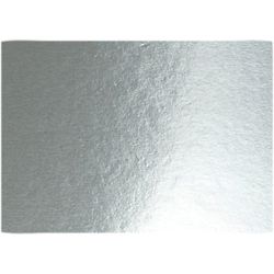Metallic-Folienkarton, A4, Blatt 210x297 mm, 280 g, Silber, 10 Bl./ 1 Pck
