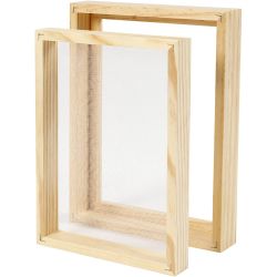Doppelrahmen zum Papierschöpfen