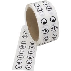 Sticker-Augen am Streifen