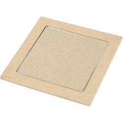 Untersetzer mit Glasplatte