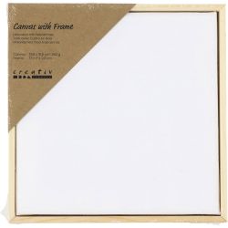 Gespannte Leinwand mit Rahmen