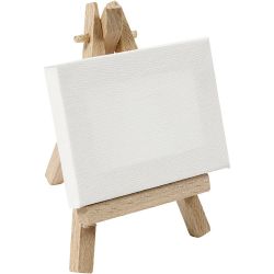 Mini-Leinwand mit Staffelei