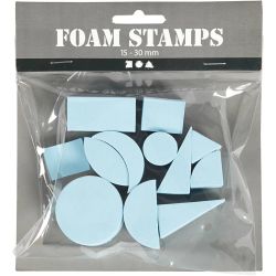 Moosgummi-Stempel, H 25 mm, Größe 15-30 mm, 12 Stk/ 1 Pck