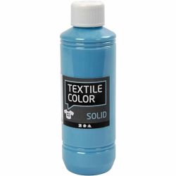 Stoffmalfarbe, Deckend, T&uuml;rkisblau, 250 ml/ 1 Fl.