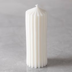 Silikonform, Gerippter Zylinder, H 12 cm, D 4 cm, 1 Stk/ 1 Pck