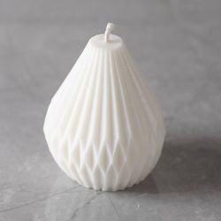 Silikonform, Gerippte Tropfenform, H 8 cm, D 7 cm, 1 Stk/ 1 Pck