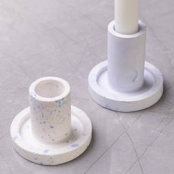 Silikonform, Kerzenhalter, H 6,5+7,5 cm, D 7,3 cm, 2 Stk/ 1 Pck
