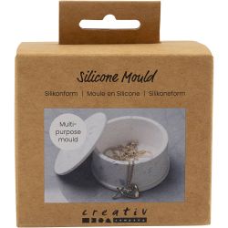 Silikonform, Vorratsglas mit Deckel, H 4,5 cm, D 7,5 cm, 1 Stk/ 1 Pck