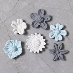 Silikonform, Blume, H 0,5 cm, L 1,5-2,5 cm, 1 Stk