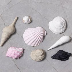 Silikonform, Schneckenmuscheln und Muscheln, H 1 cm, L 1-2,8 cm, 1 Stk