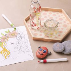 Kreativ Multi Marker , Strichst&auml;rke 4 mm, Sortierte Farben, 6 Stk/ 1 Pck