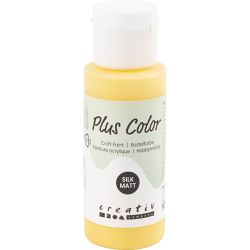Plus Color Bastelfarbe, Krokusgelb, 60 ml/ 1 Fl.