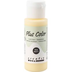 Plus Color Bastelfarbe, Hellgelb, 60 ml/ 1 Fl.