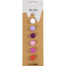 Hobbyfarbe Plus Color, Harmonie in Lila-Pink, 6x5 ml/ 1 Pck