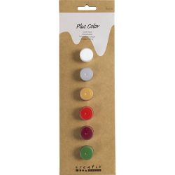 Hobbyfarbe Plus Color, Weihnachtsfarben, 6x5 ml/ 1 Pck